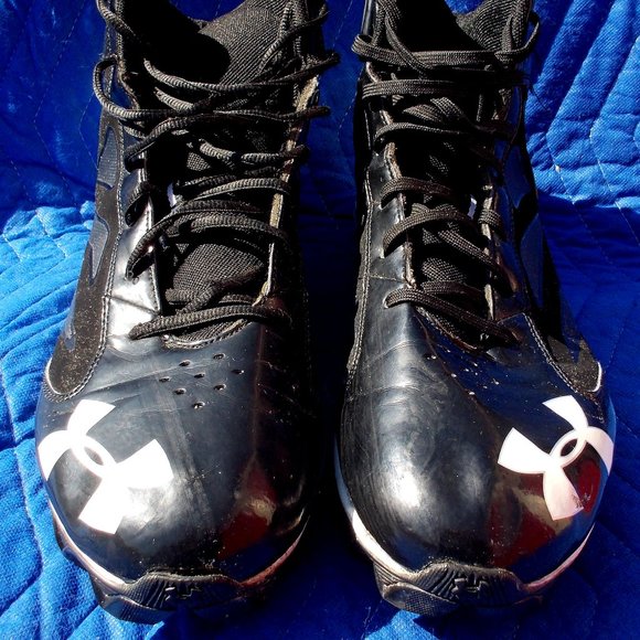 Under Armour Black Cleats - Size 13 - Picture 3 of 7